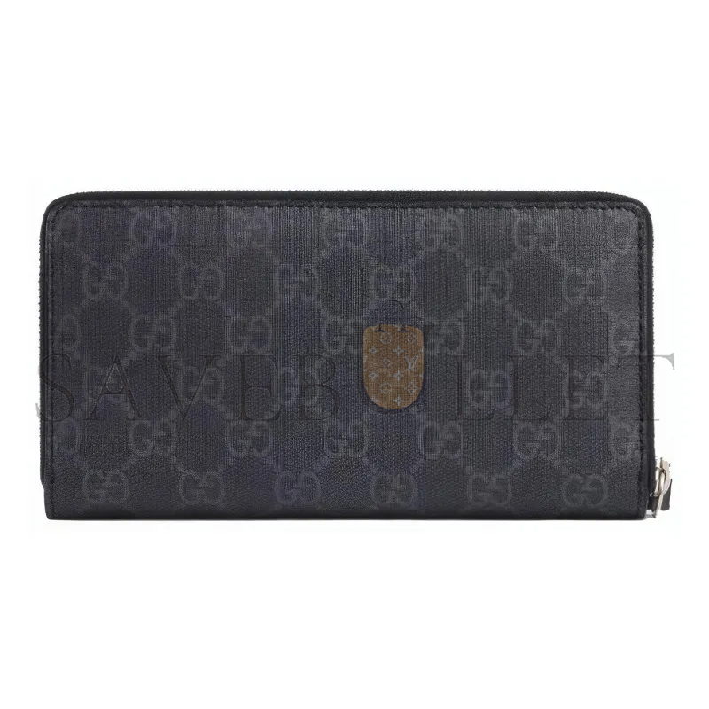 GUCCI GG SUPREME ROUND ZIPPER LONG WALLET 451273 (19*10*2.5cm)